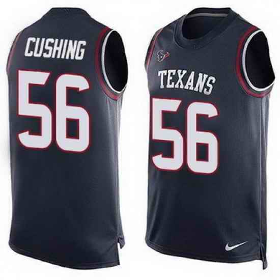 Nike Texans #56 Brian Cushing Navy Blue Team Color Mens Stitched NFL Limited Tank Top J